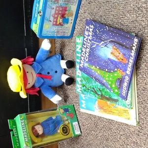 Madeline dolls lunchbox books DVD LOT